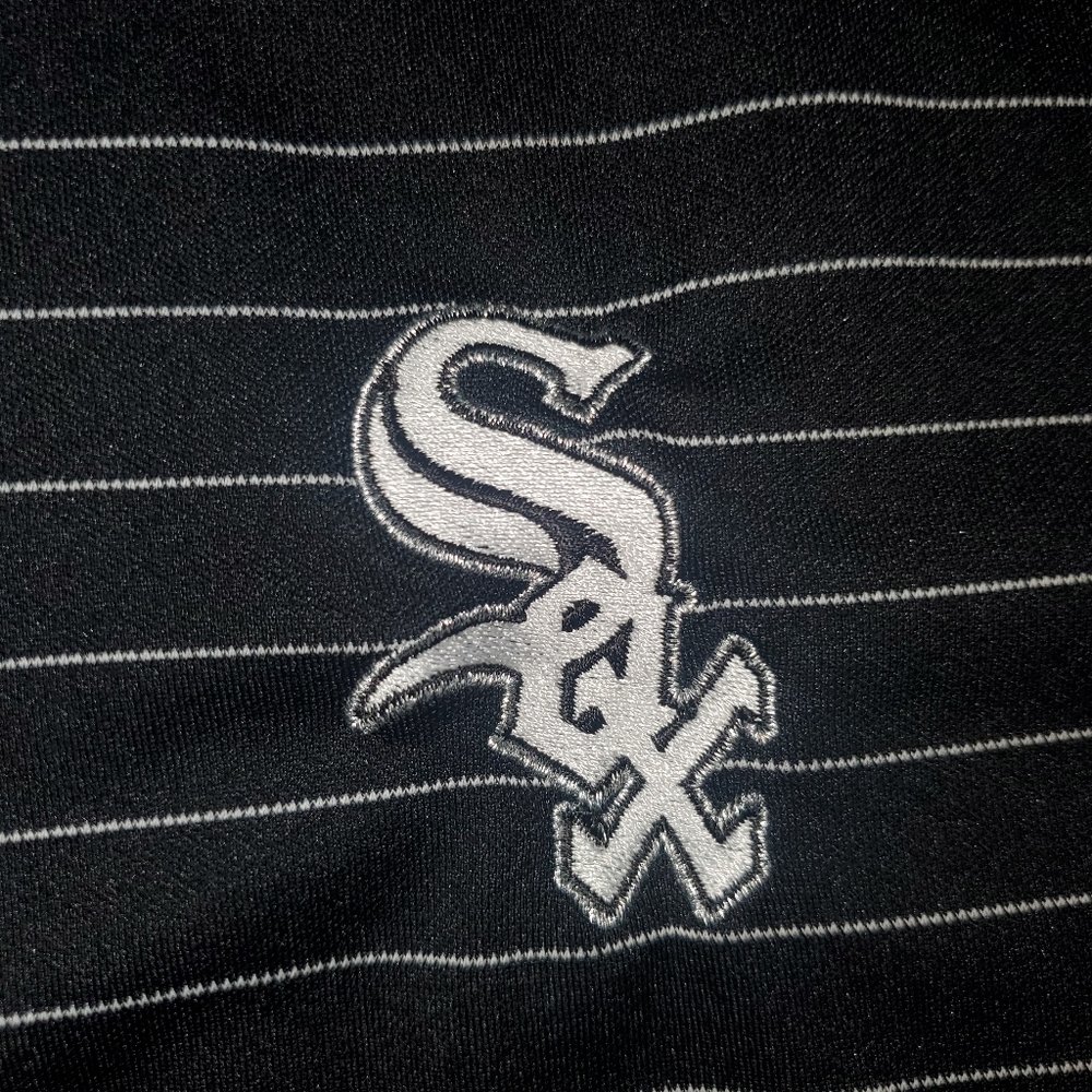Chicago White Sox Striped Polo Shirt - Picture 4 of 11